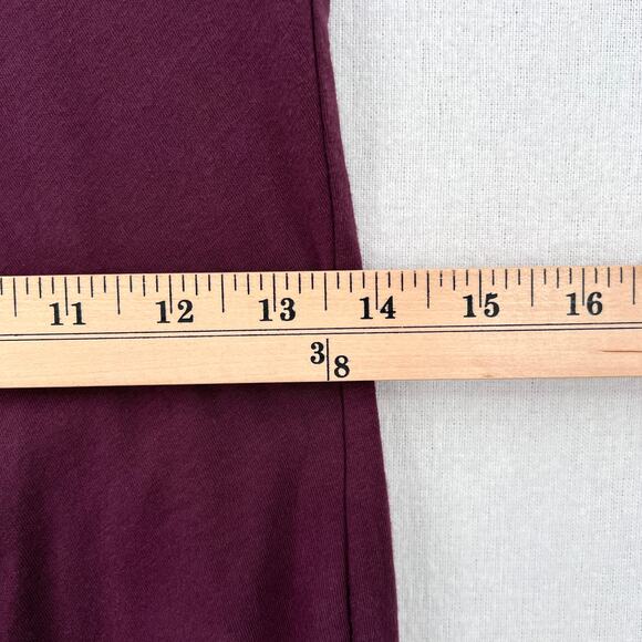 JAMES PERSE Cowl Neck Midi Dress Womens Medium Purple Plum Sleeveless Ruched - Picture 12 of 14